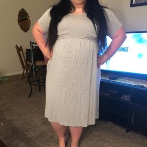 Heather gray Pocket dress
